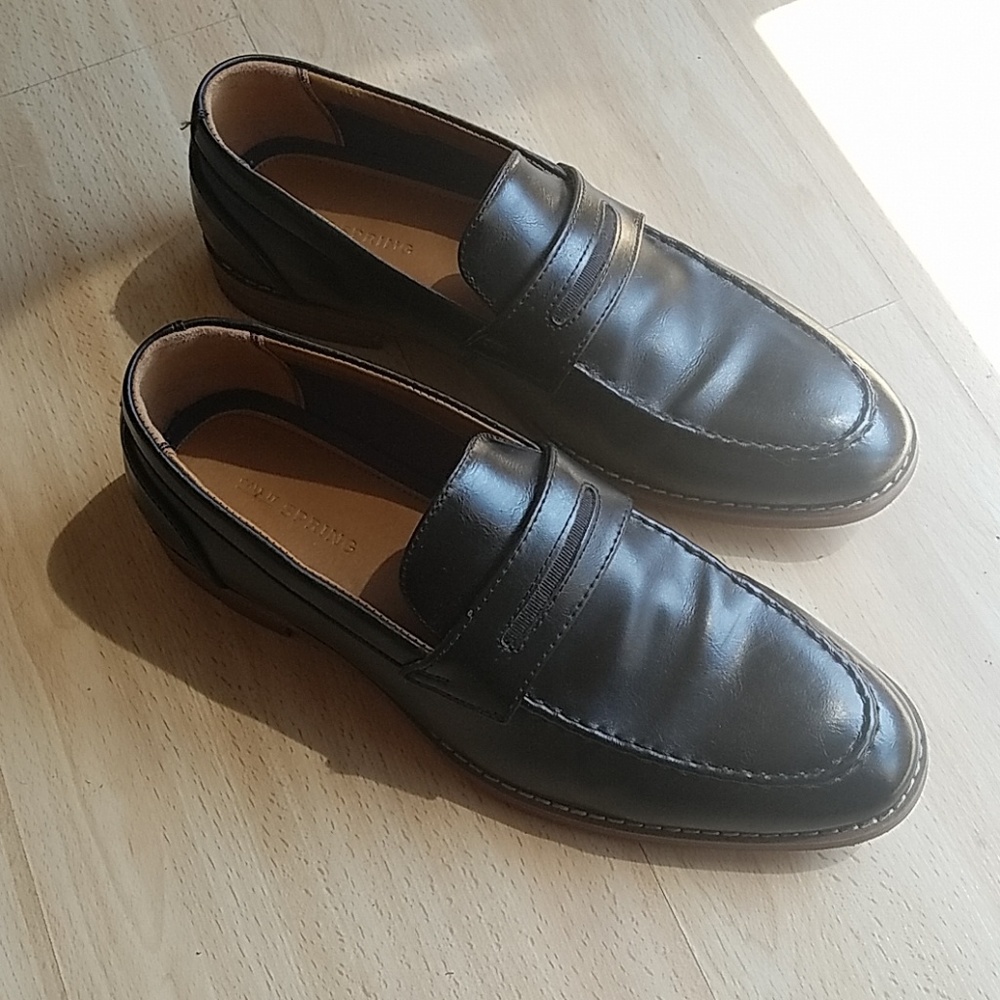 Black loafers